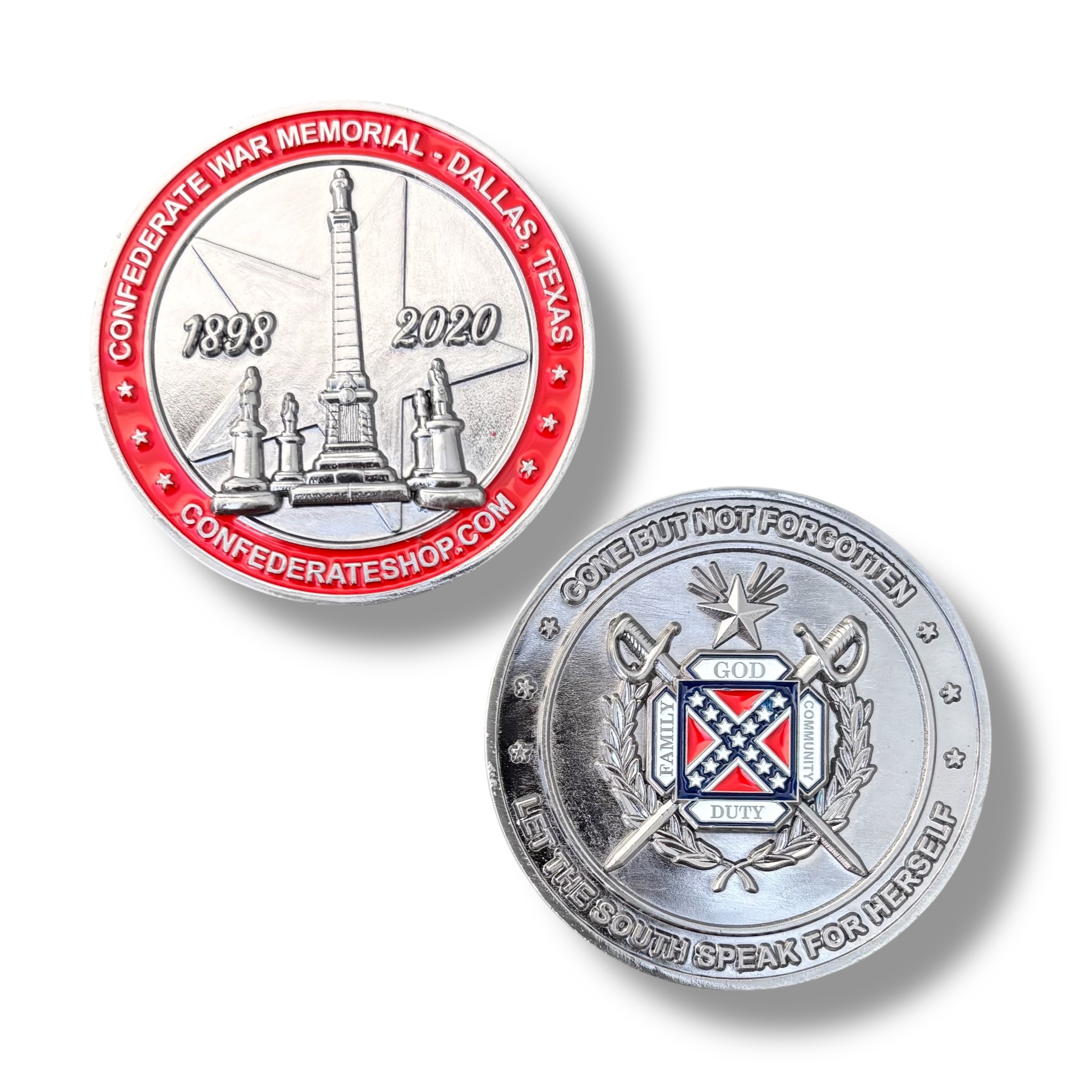 Dallas Texas Confederate Monument Coin