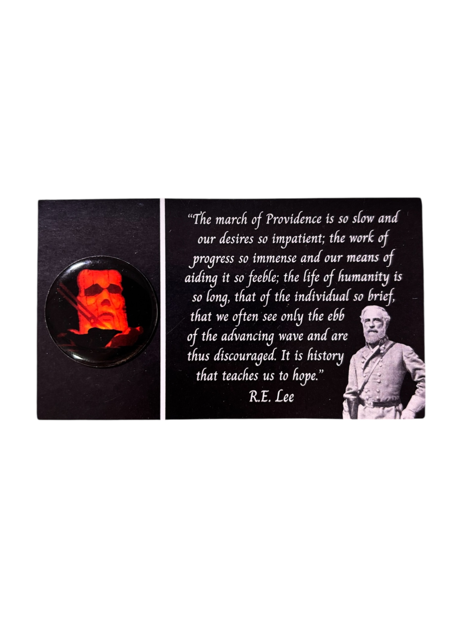 Face of Lee Lapel Pin