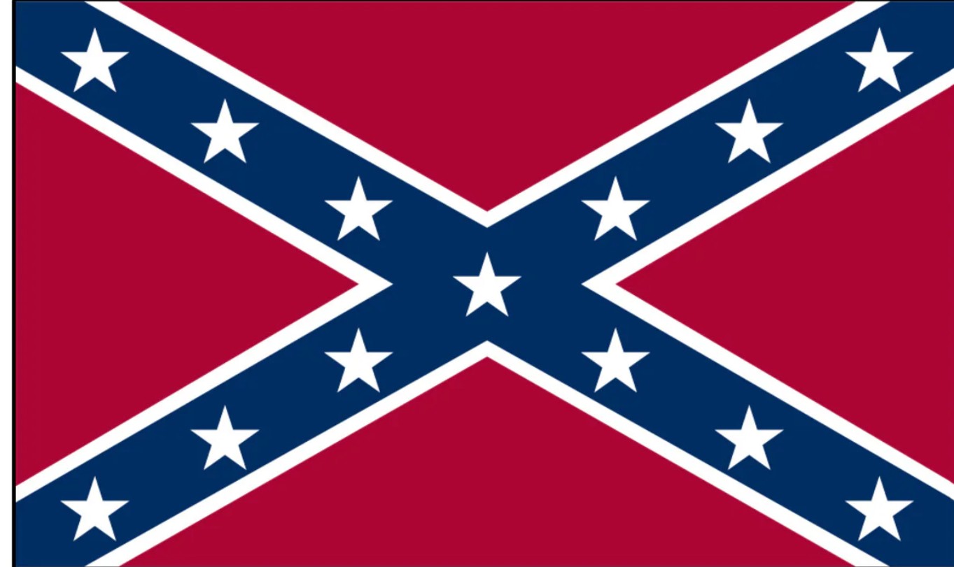 Confederate Naval Jack/Battleflag - 3'x5' Flag
