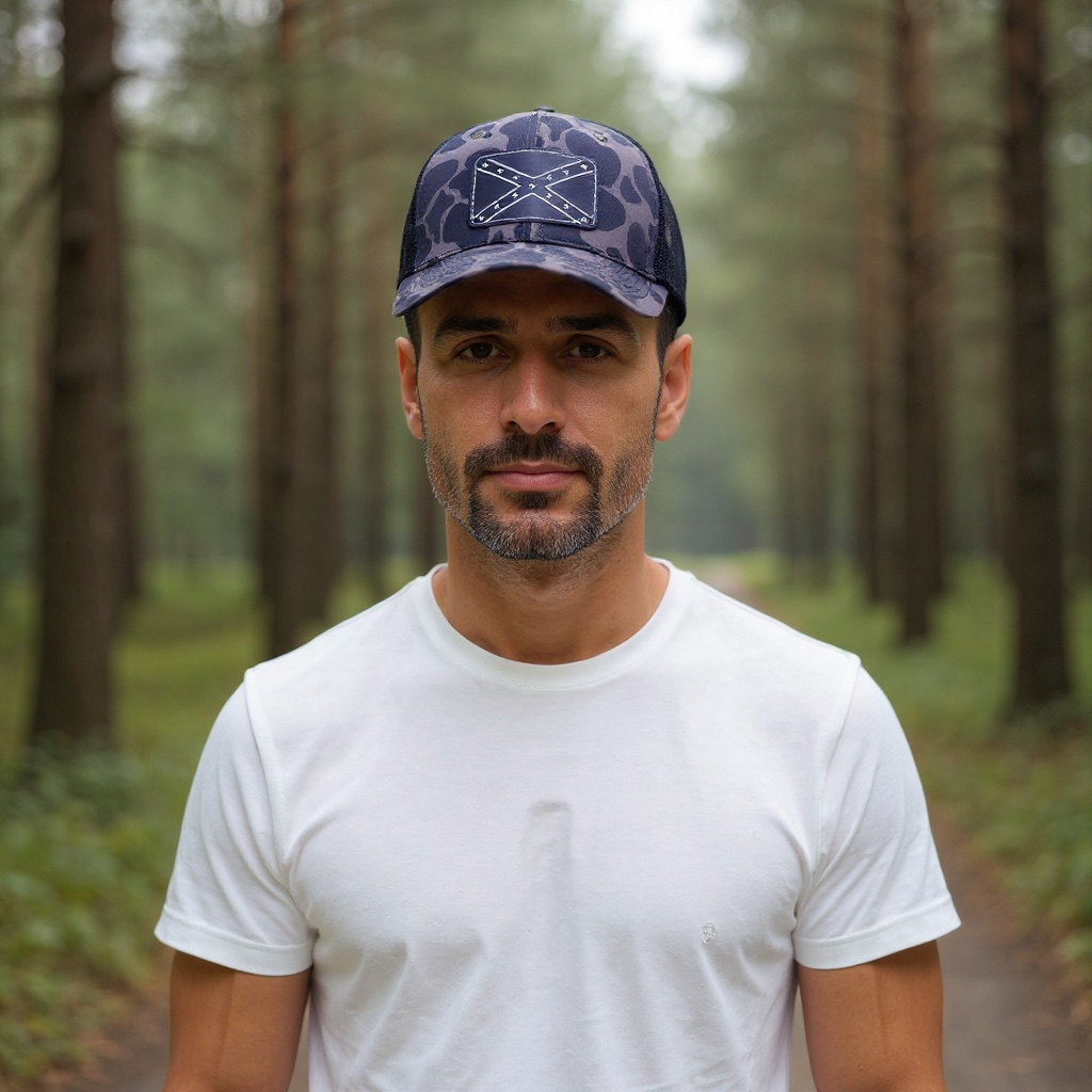 OSB Trucker Hat – Black Jack, Frog Camo