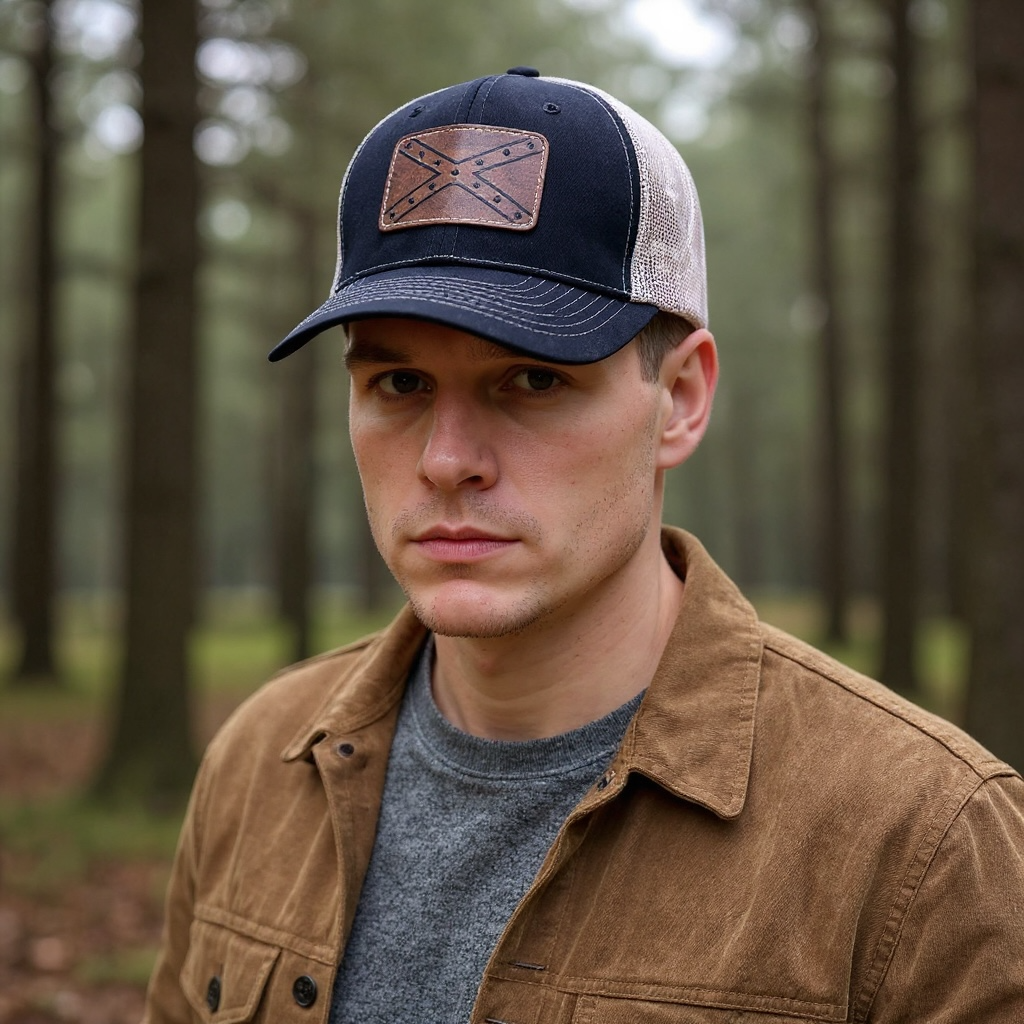 OSB Trucker Hat – Leather Jack, Black/Tan