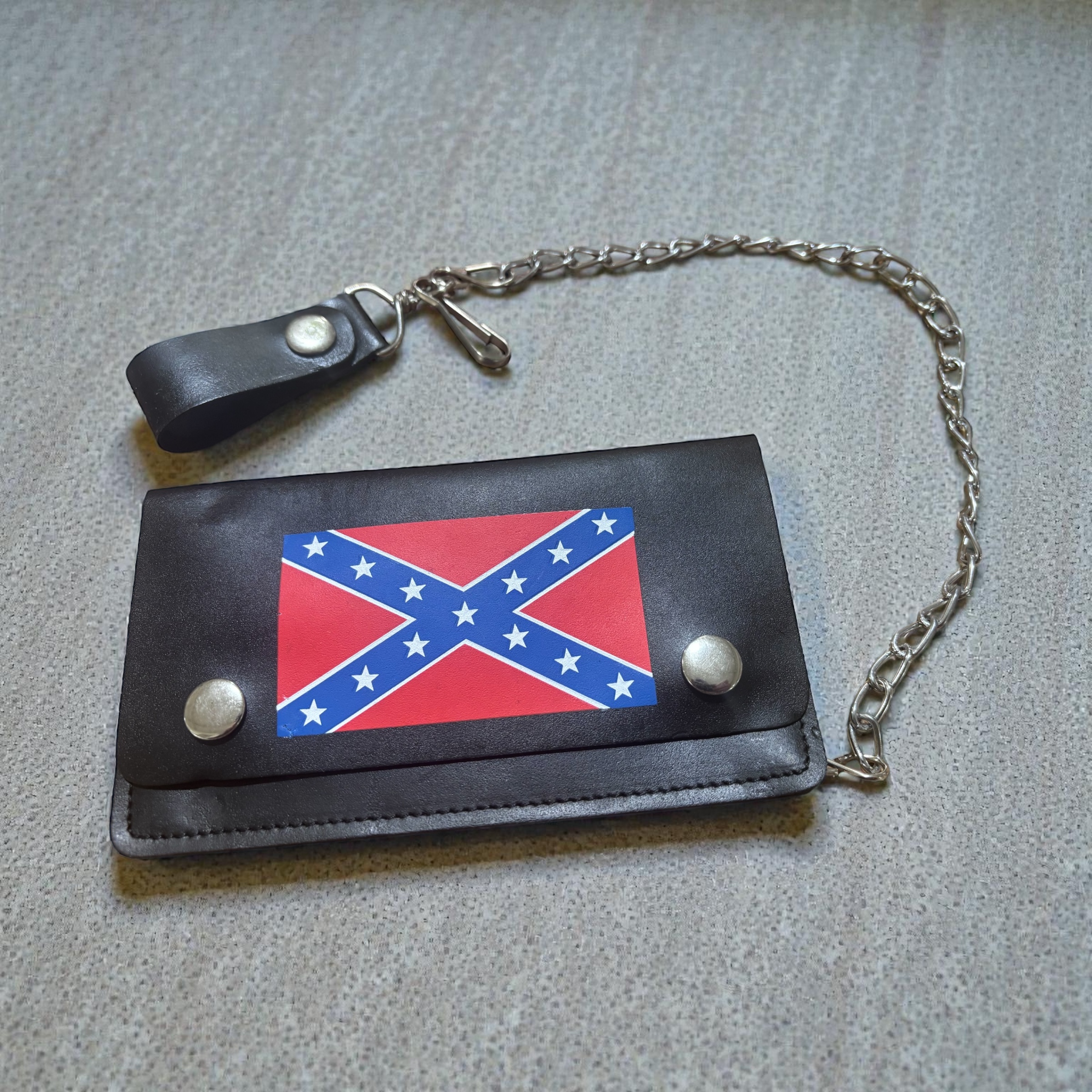 Leather Biker Chain Wallet