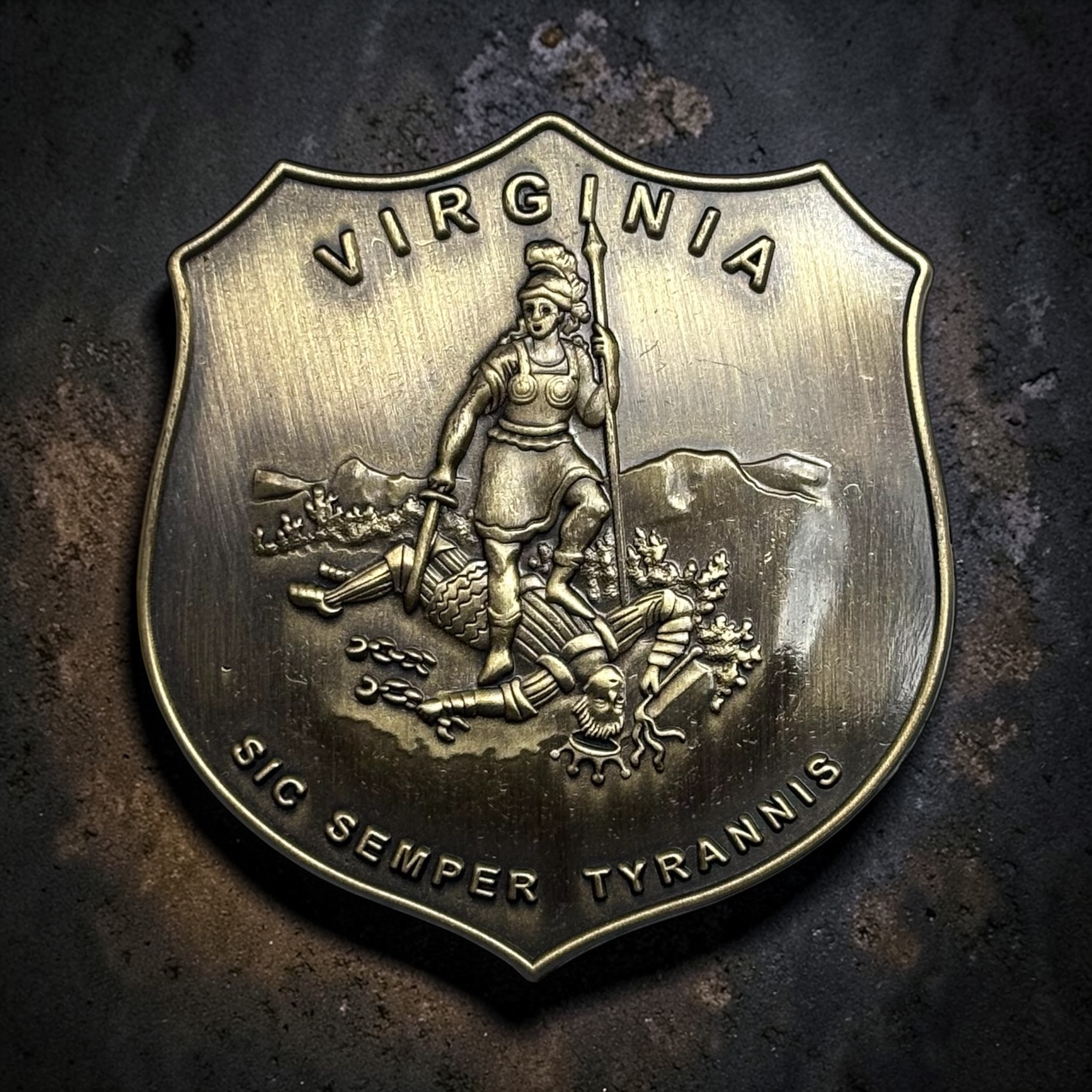 Unreconstructed Virginia Seal Pin
