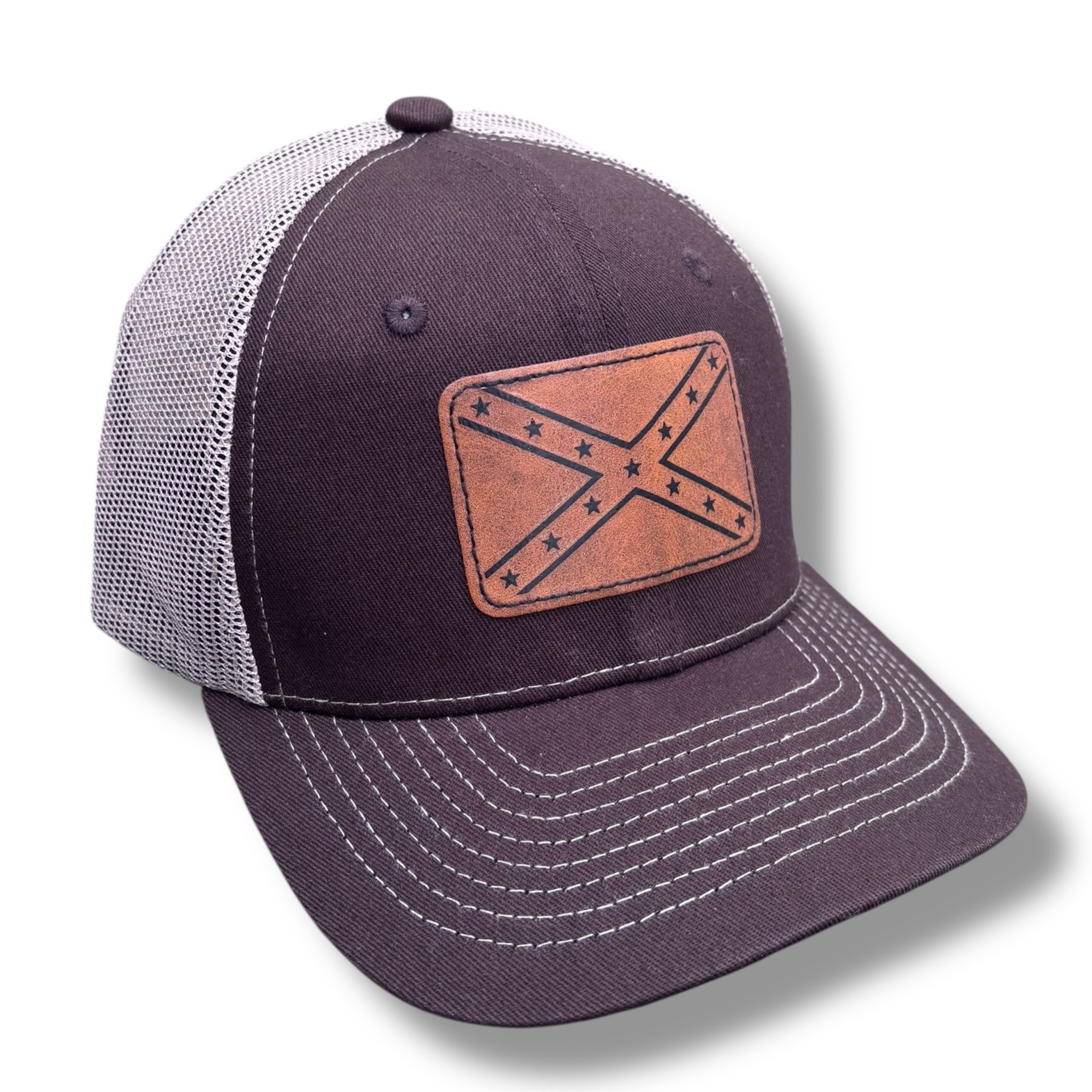 OSB Trucker Hat – Leather Jack, Brown/Tan