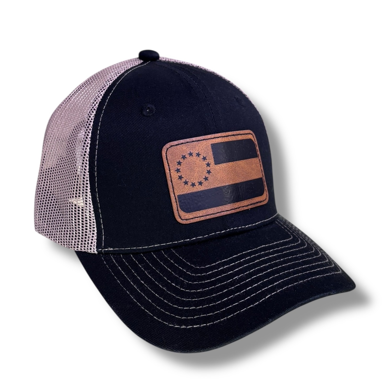 OSB Trucker Hat – Stars’n Bars, Black/Tan