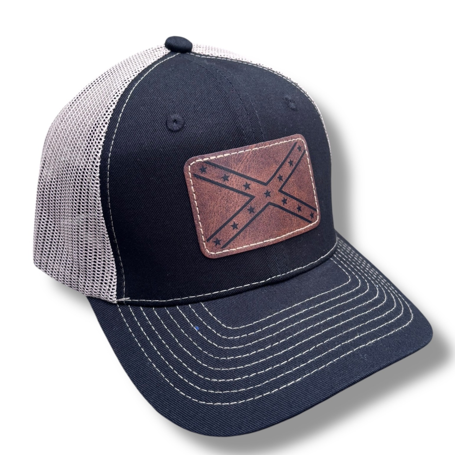 OSB Trucker Hat – Leather Jack, Black/Tan