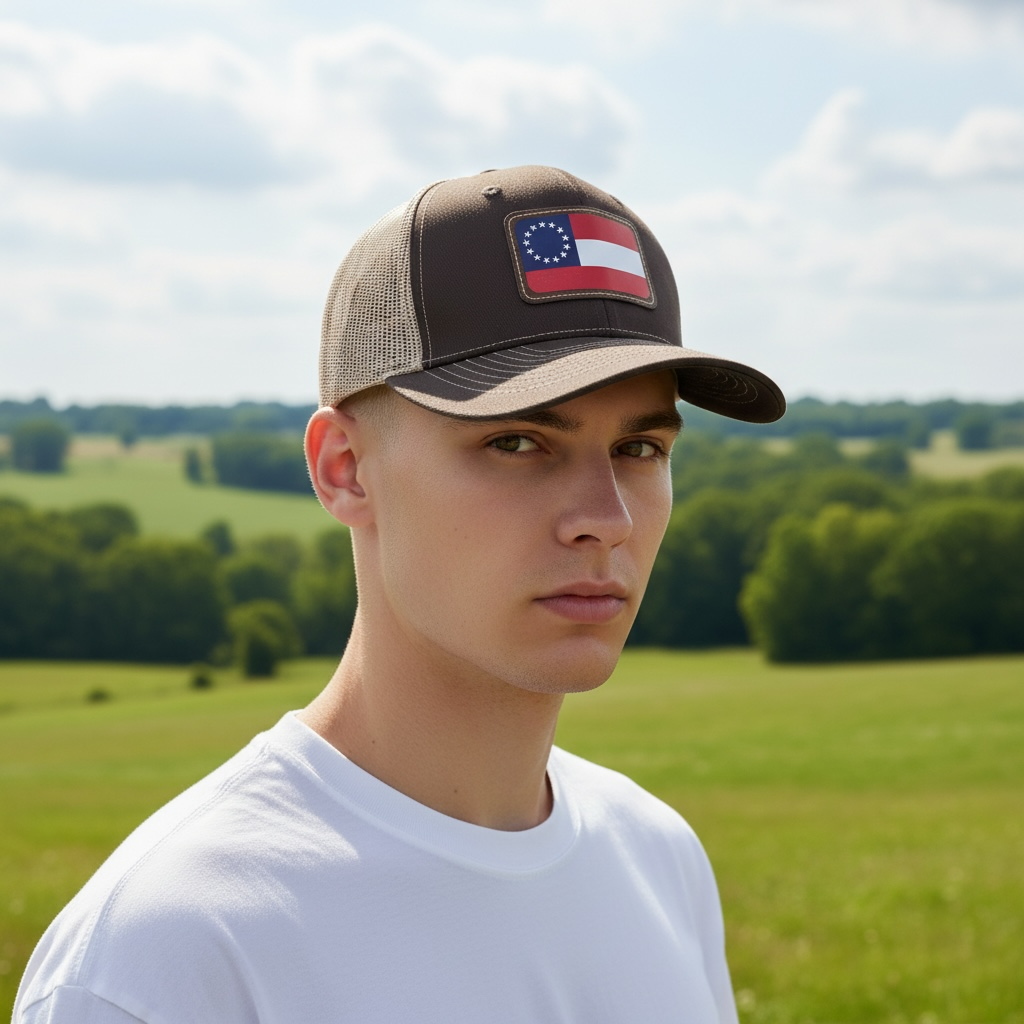 OSB Trucker Hat - Stars'n Bars, Brown/Tan