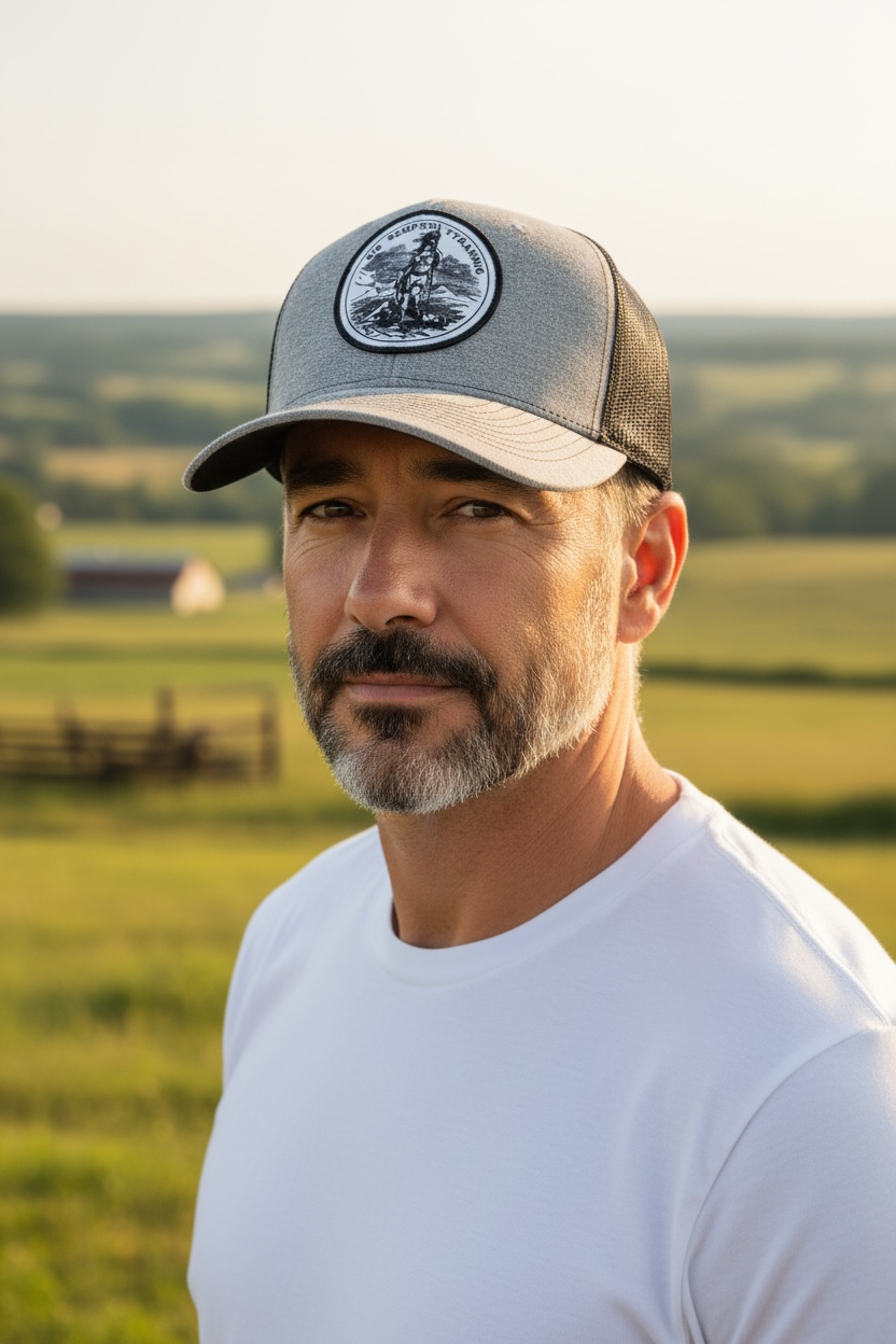 OSB Trucker Hat - Olde Virginia, Gray/Black