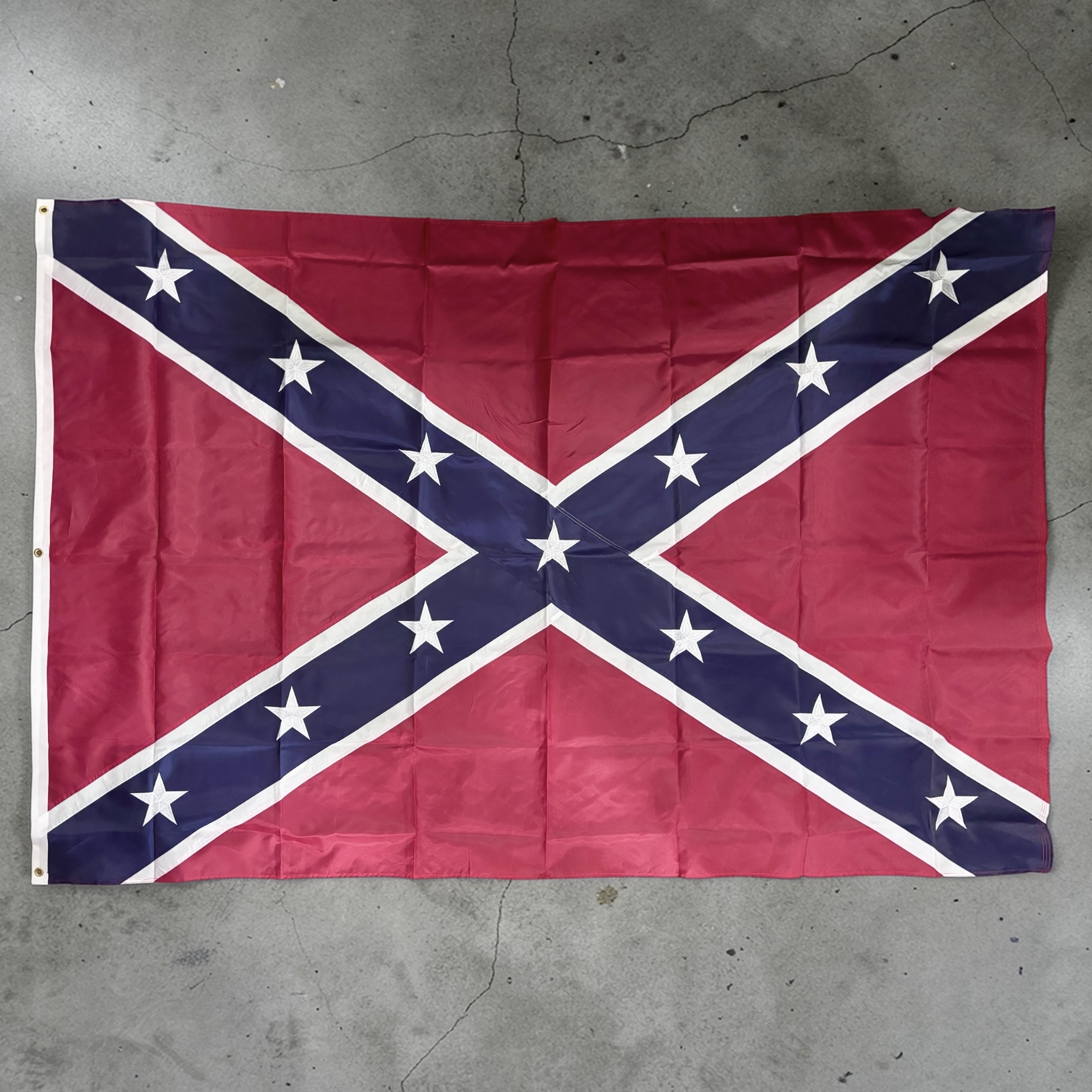 Confederate Jack, 210D Sewn Heavy Polyester Flag - 5' x 8'