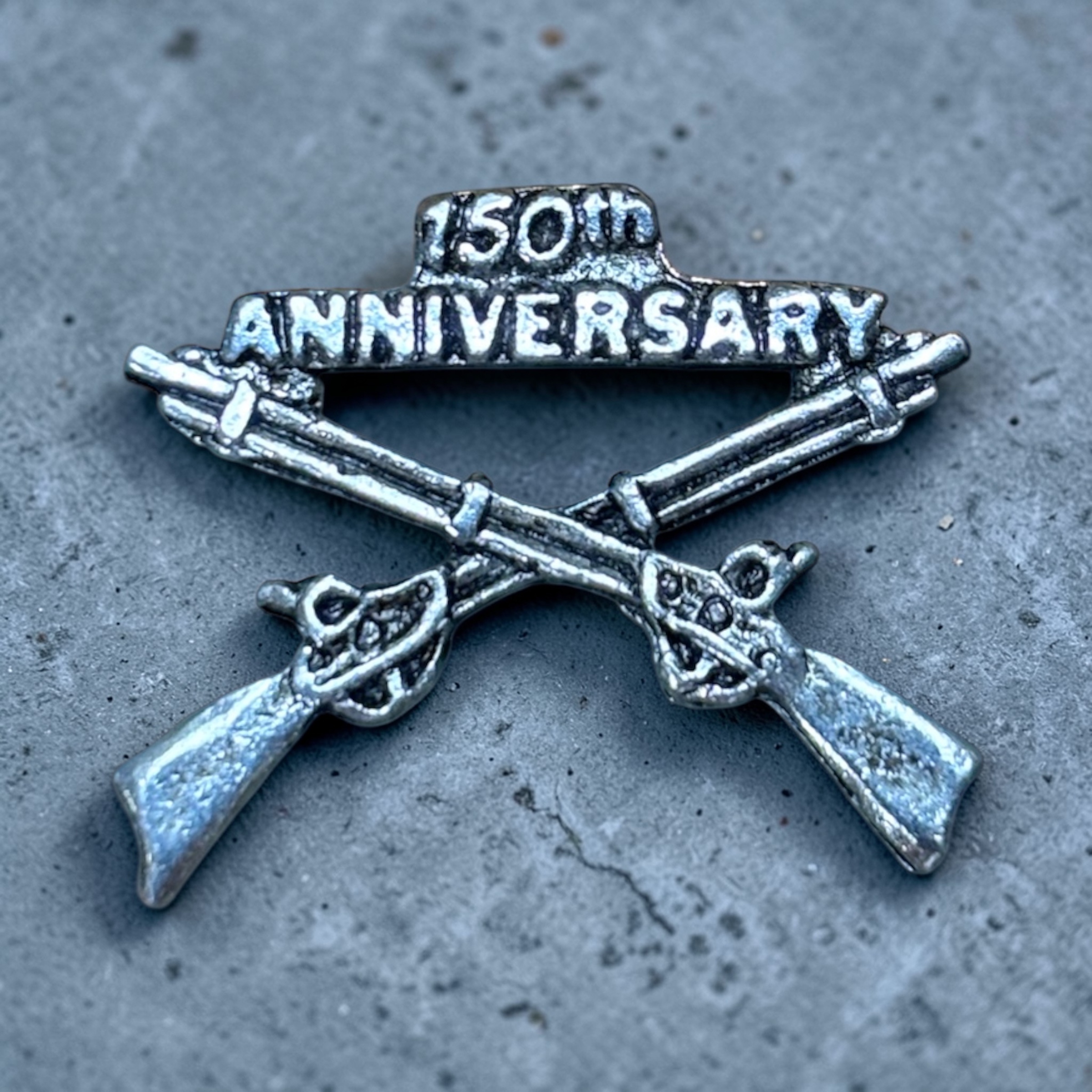 150th Anniversary Civil War Pewter Pin