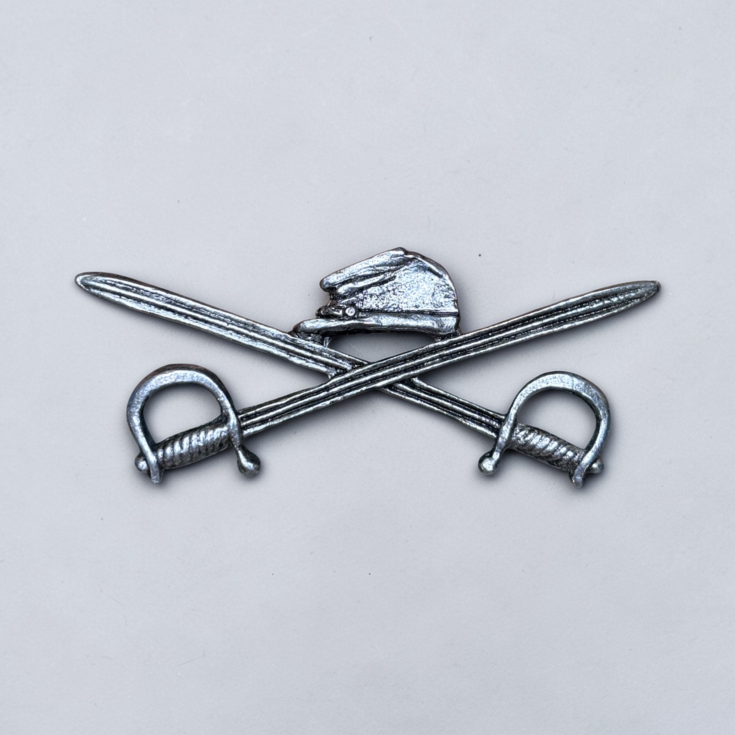Crossed Swords/Kepi Pewter Pin - 2.75'' x 1''