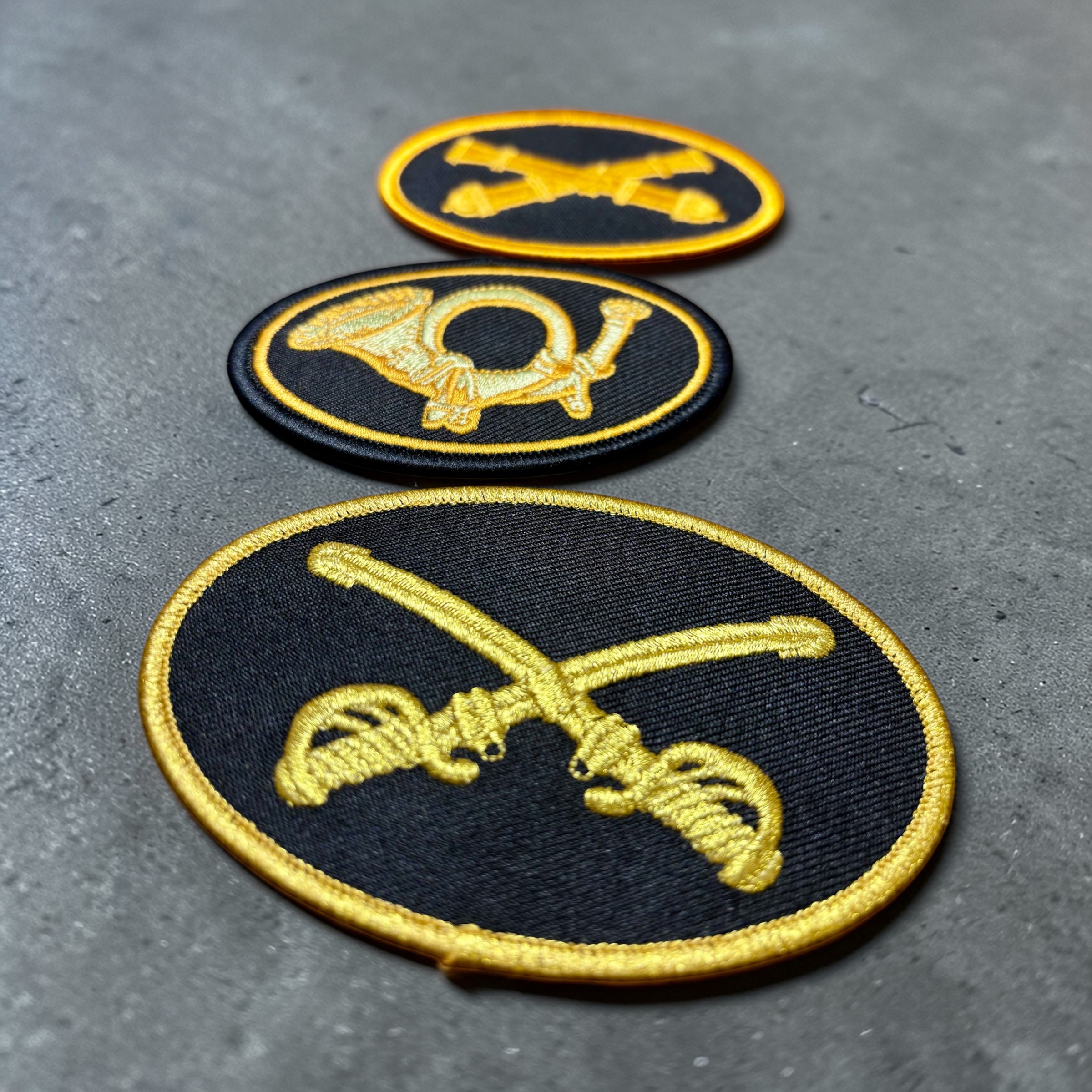 Oval Cavalry Patch - sew-on
