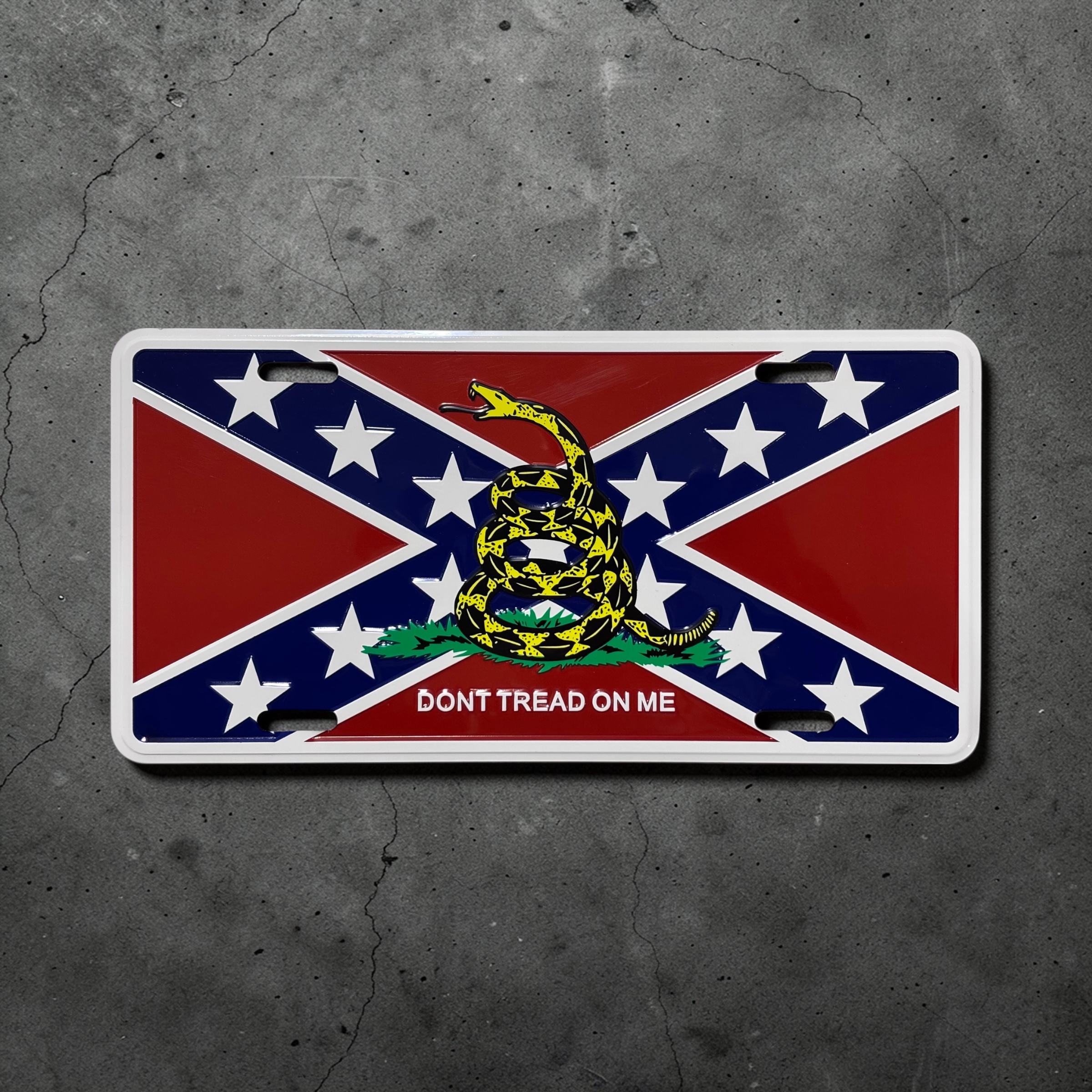 Gadsden-Confederate License Plate