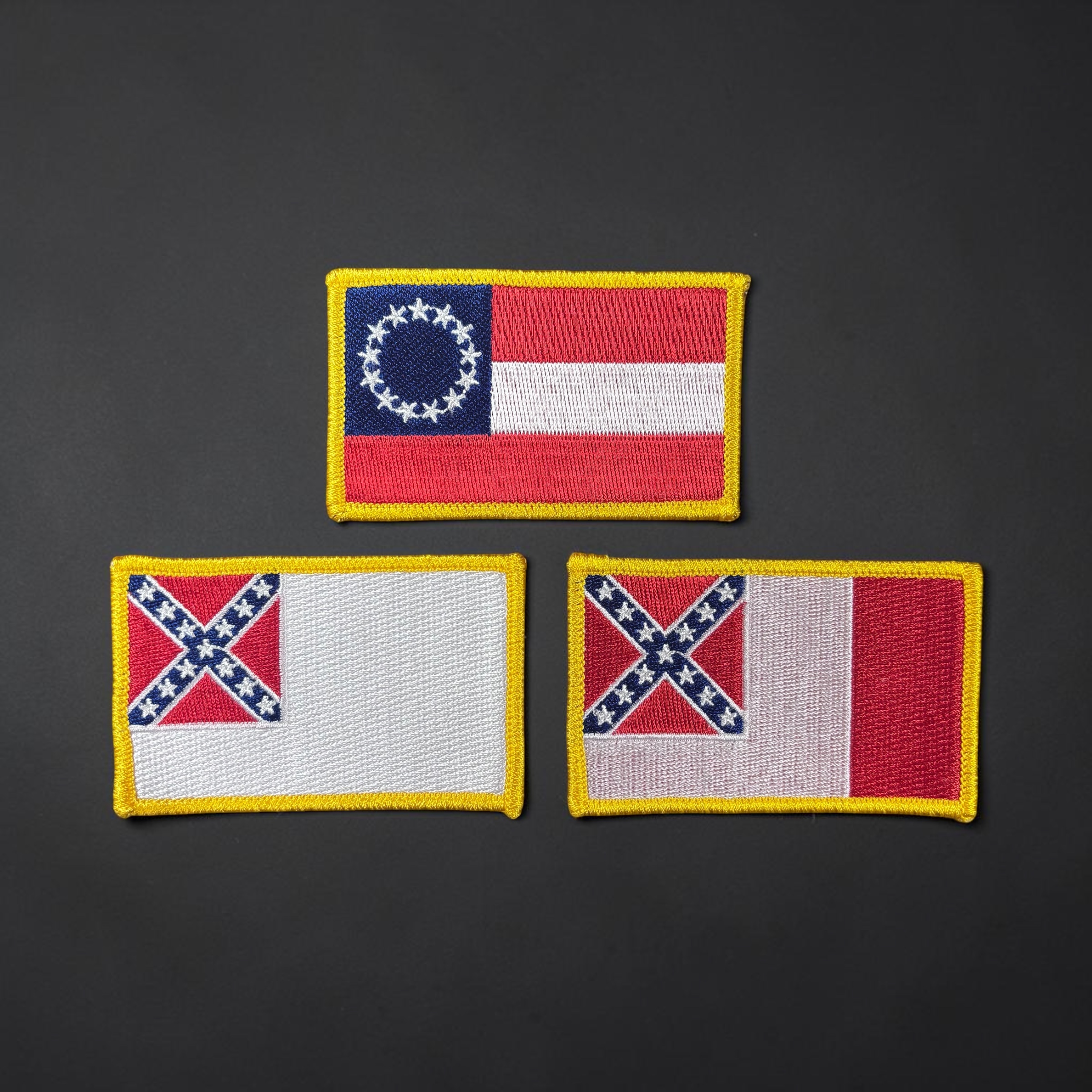 Confederate National Patch Trio