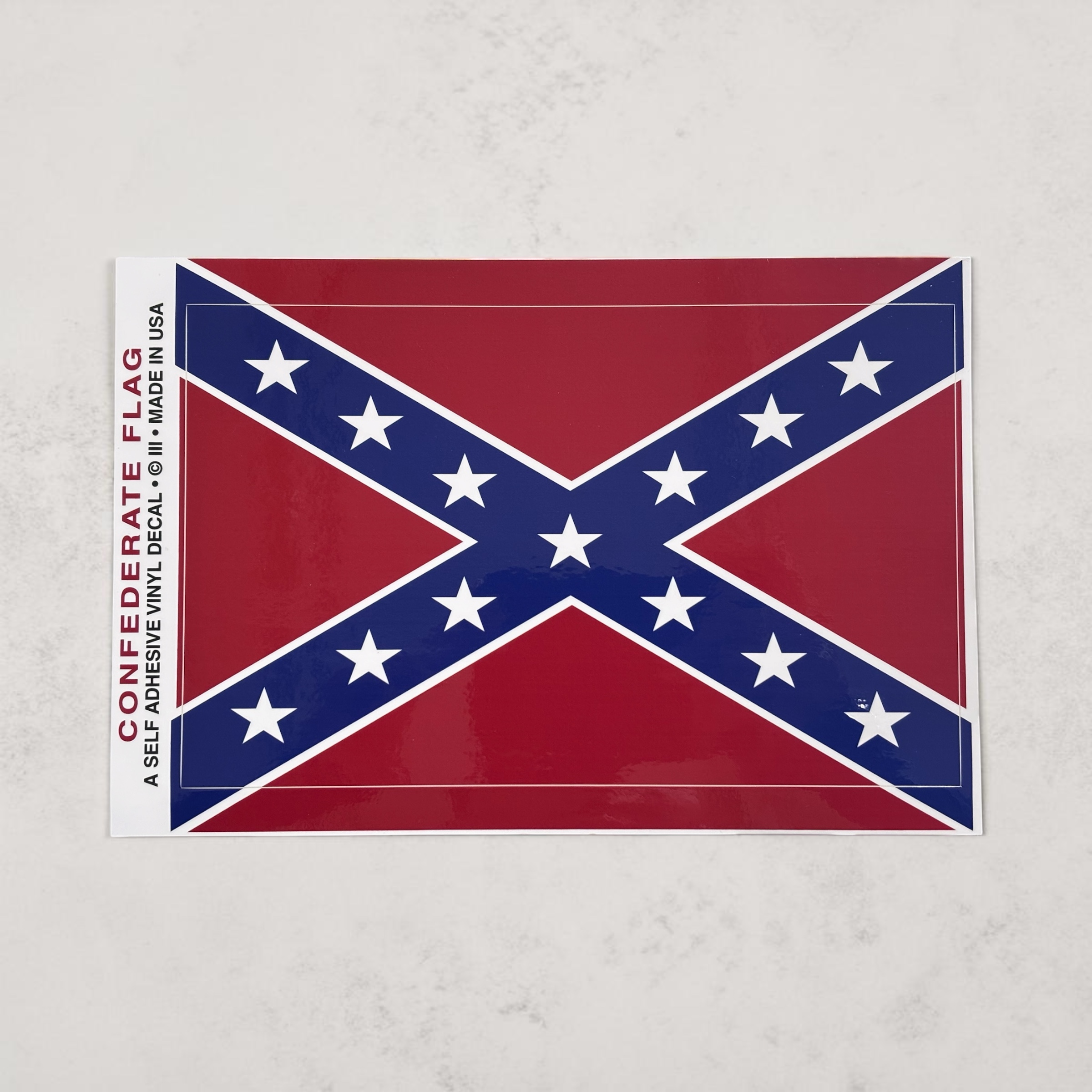 Xtra-Large Confederate Flag Decal