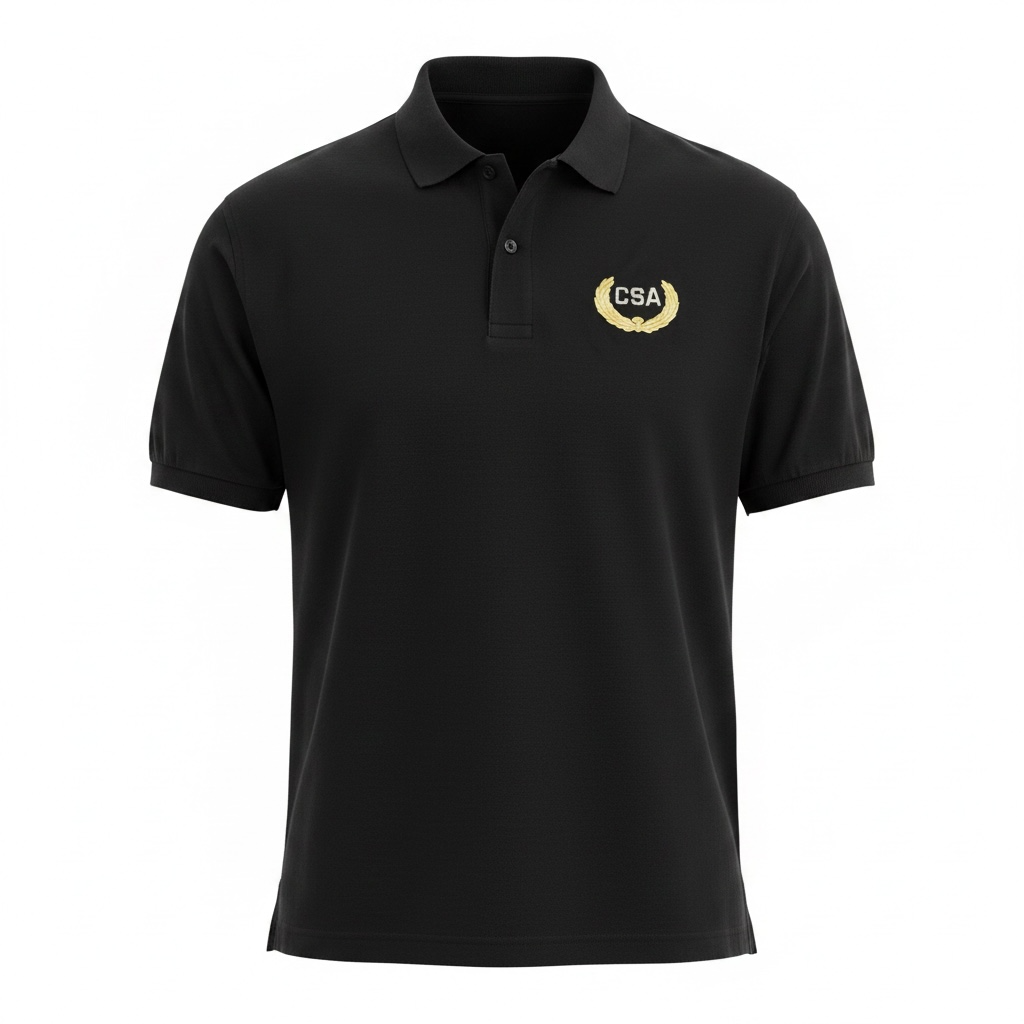 Confederate Shop — Apparel — CSA Polo Shirt - Black