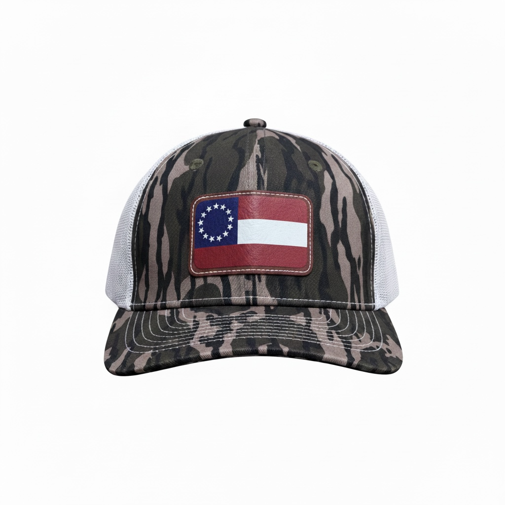 OSB Trucker Hat - Stars'n Bars, Swamp Camo