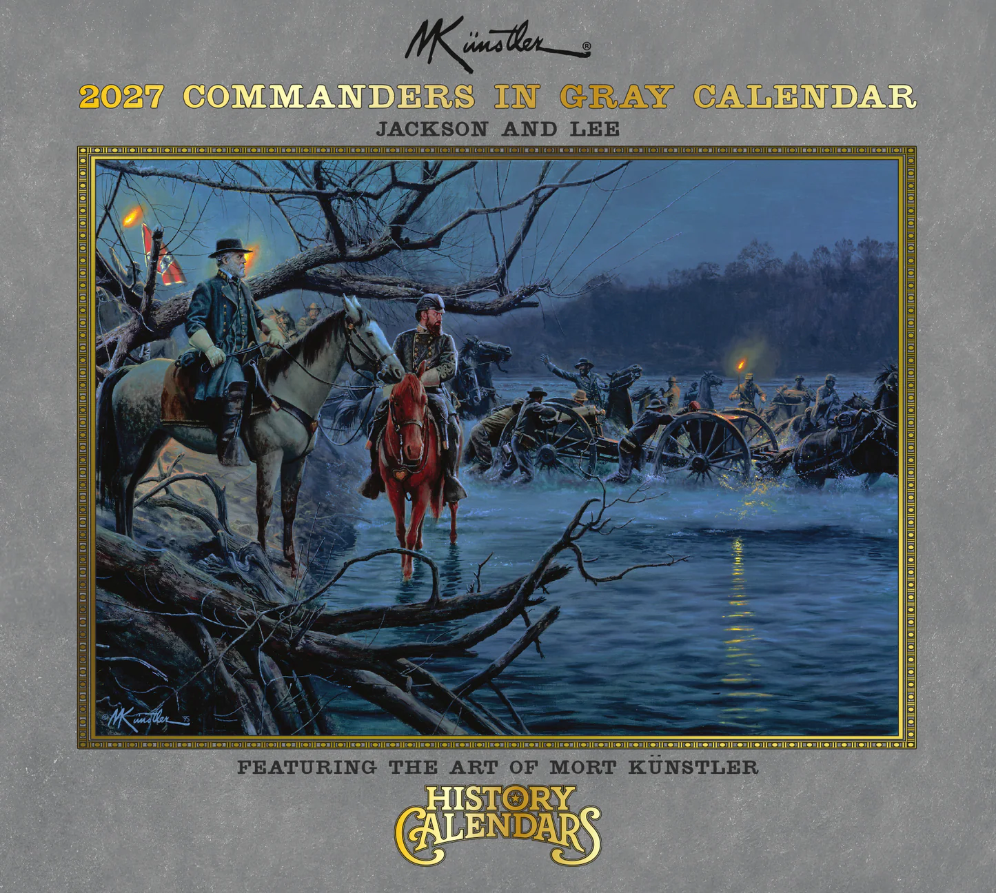 2027 Mort Künstler Commanders in Gray Calendar