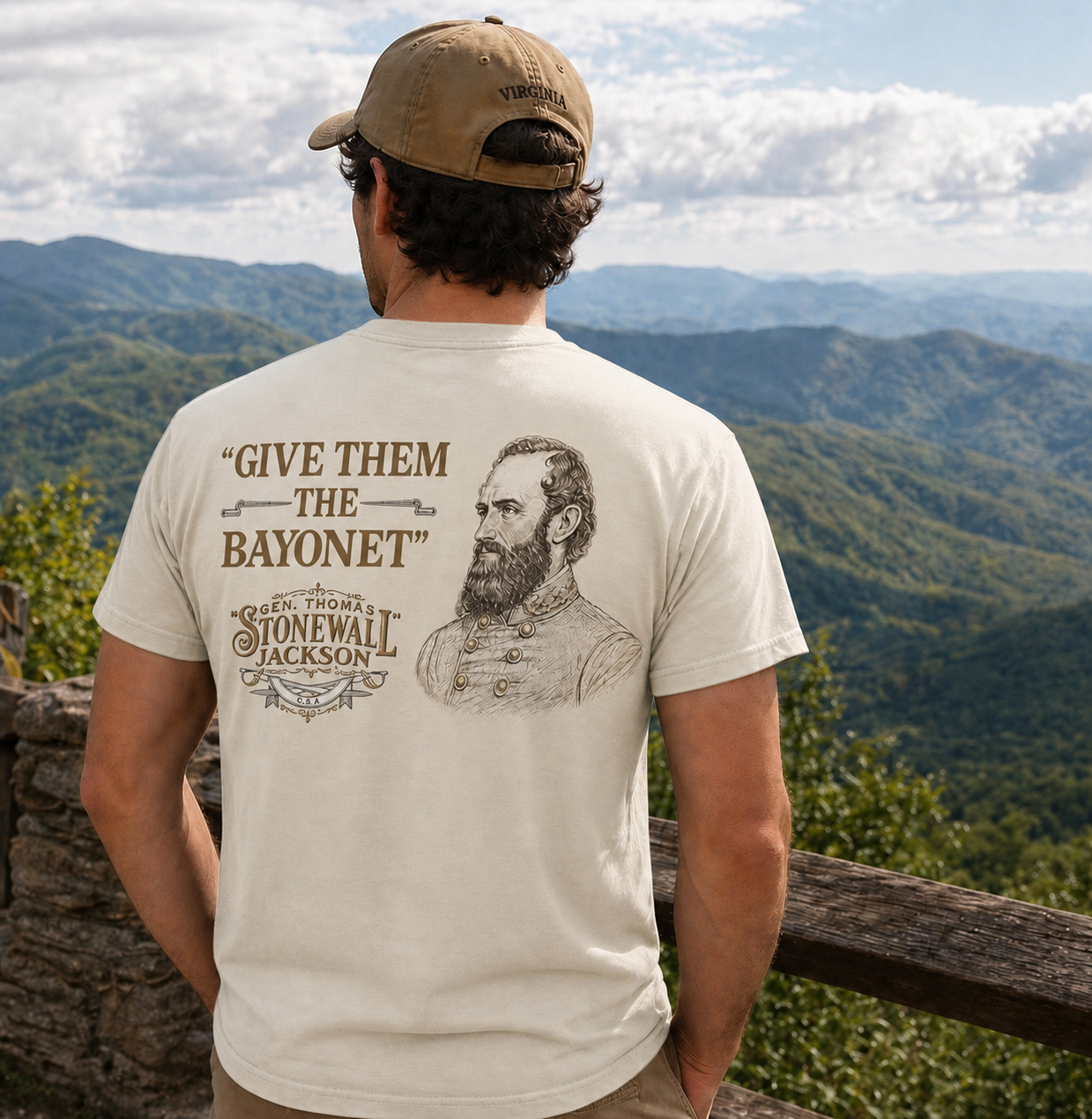 Give Them The Bayonet T-shirt - ON BACK-ORDER