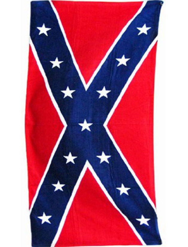 Confederate Flag Beach Towel