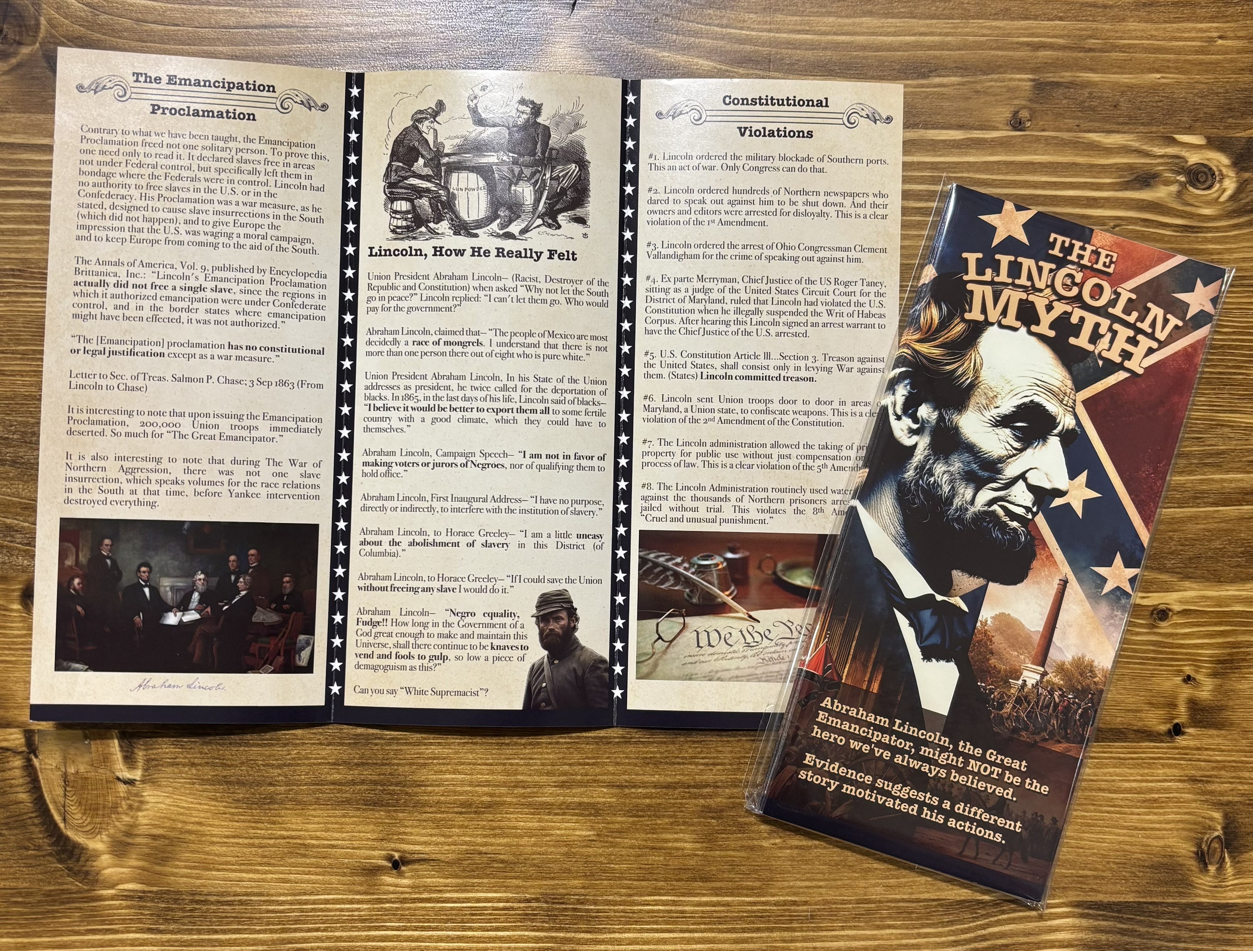 Lincoln Myth Educational Pamphlets - 12 Pamphlets