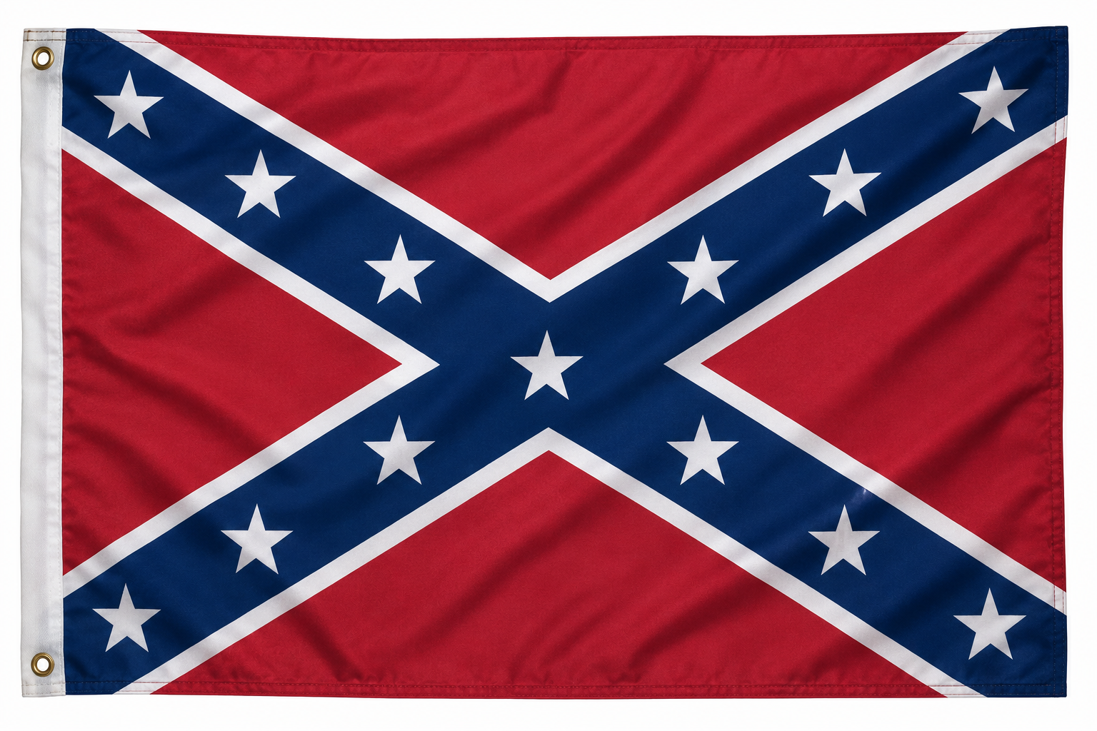 Confederate Naval Jack/Battleflag - 3'x5' Flag