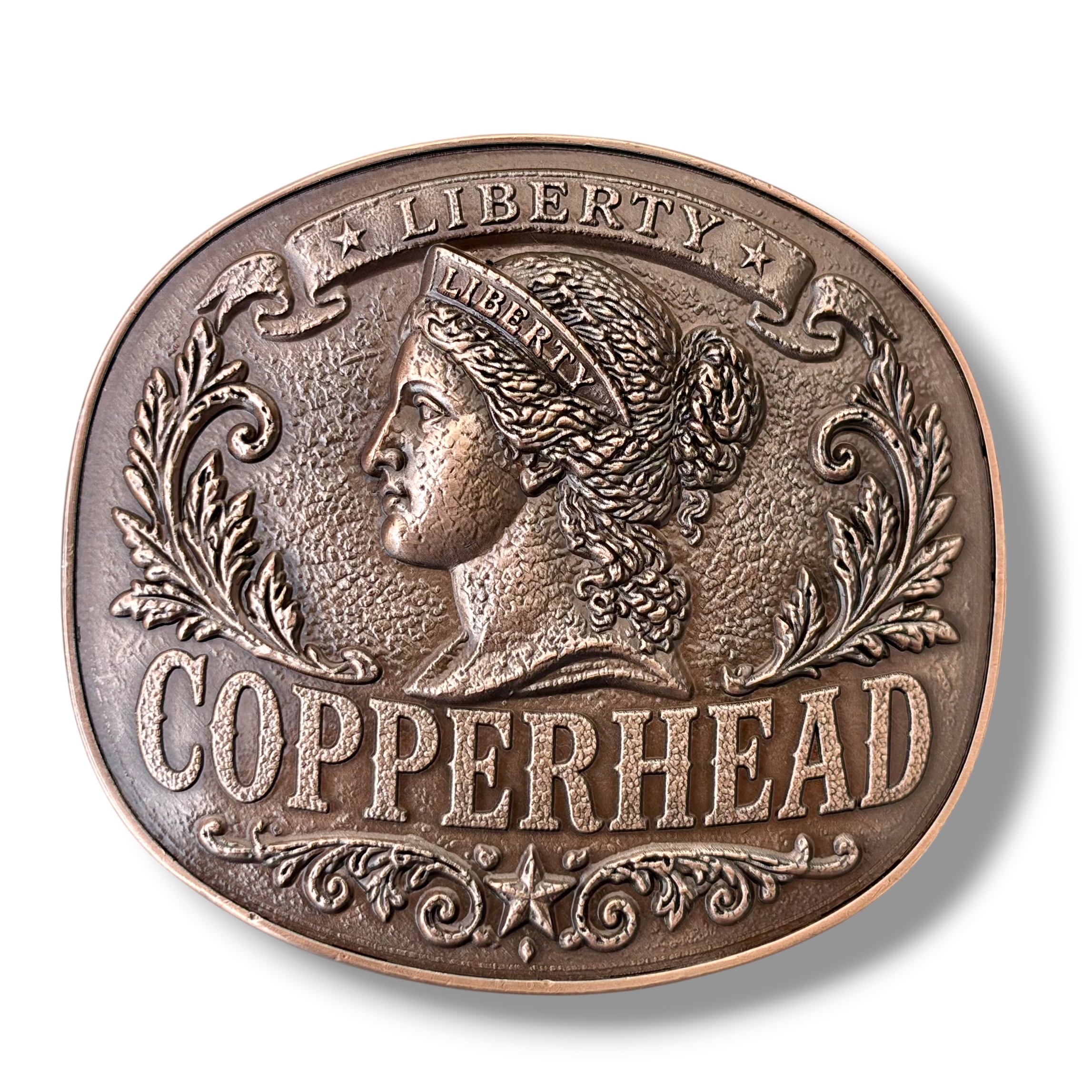 Copperhead Patriot Belt Buckle