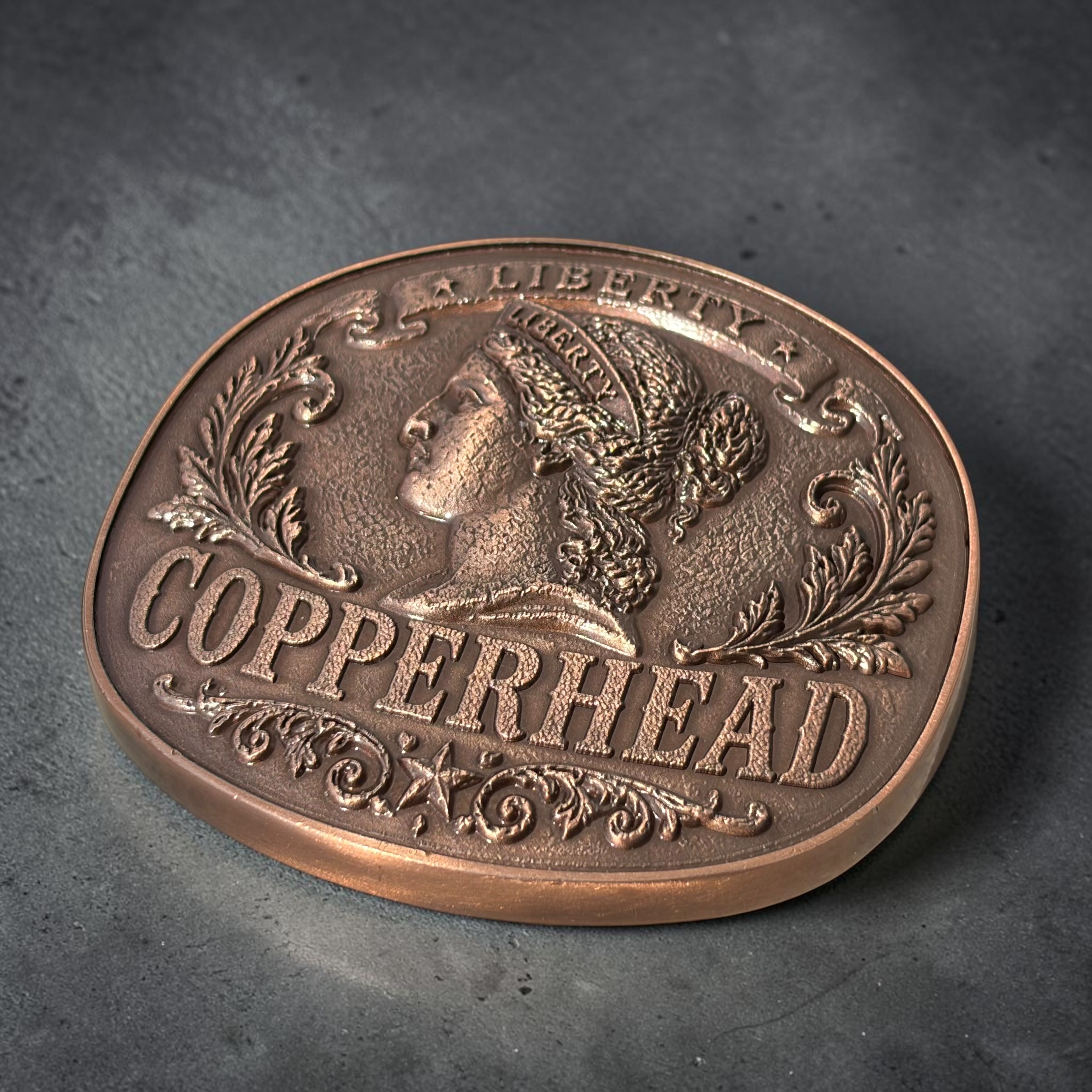 Copperhead Patriot Belt Buckle