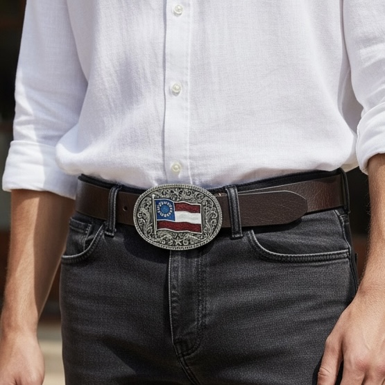 Western First National Belt Buckle