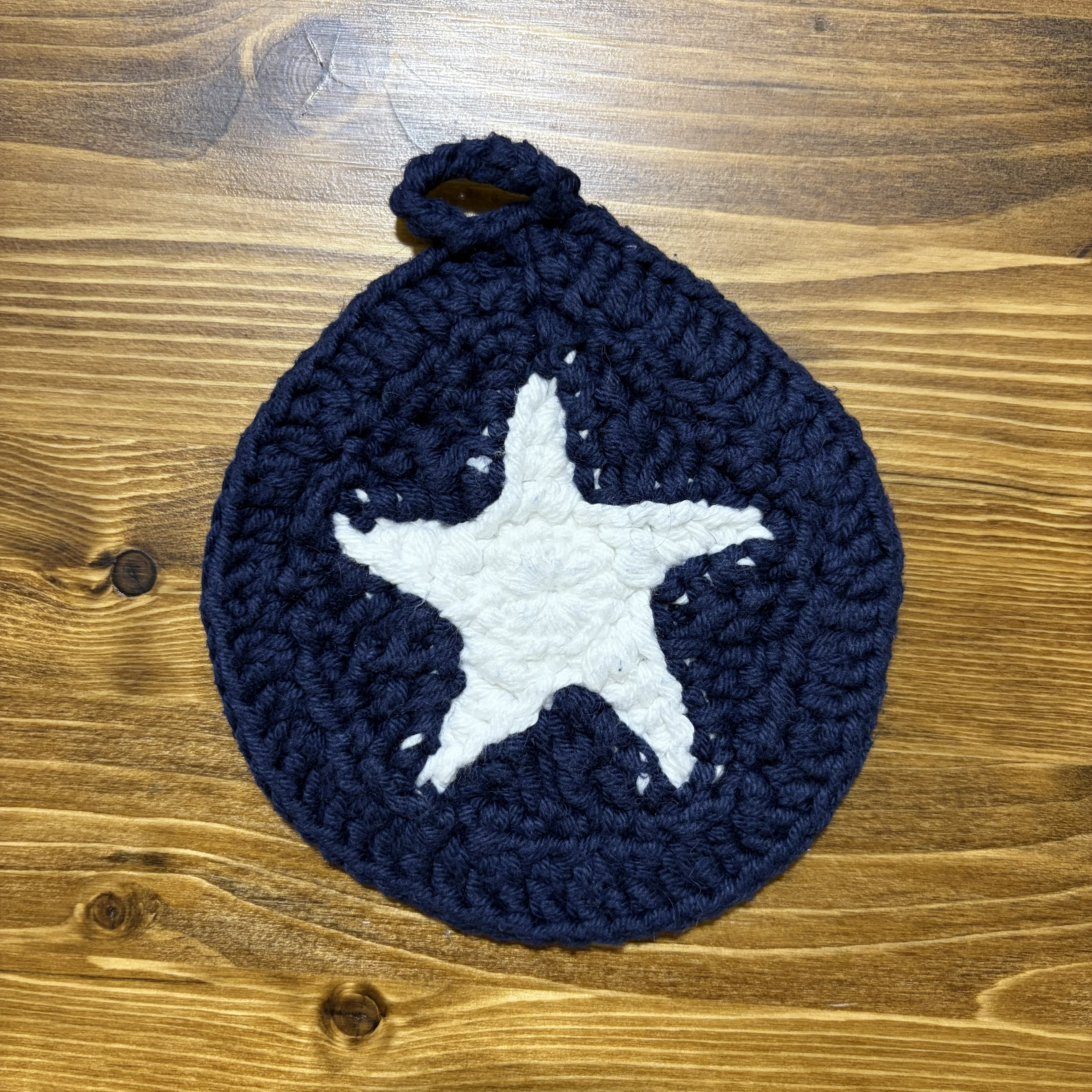 Handmade Bonnie Blue Pot Holder
